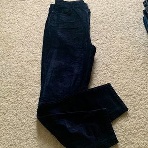 Free people velvet navy skinny pants